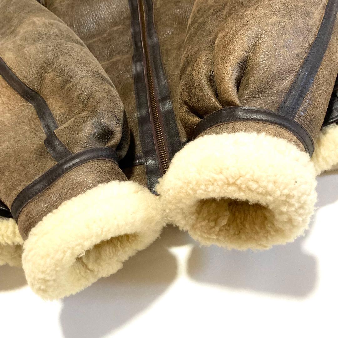 USA製 AVIREX アビレックス B-3 フライトジャケット ムートン 42