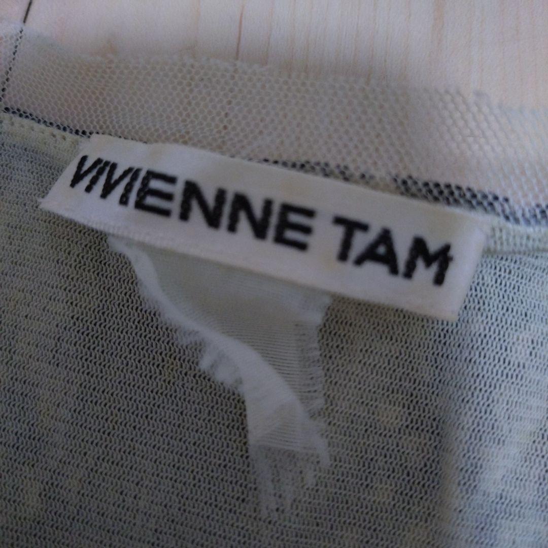 長袖VネックTシャツ 仏像プリント