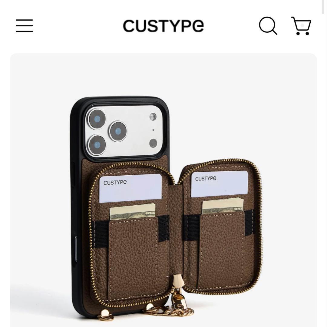 【値下げ】CUSTYPE スマホケース、スマホショルダー　iPhone16pro