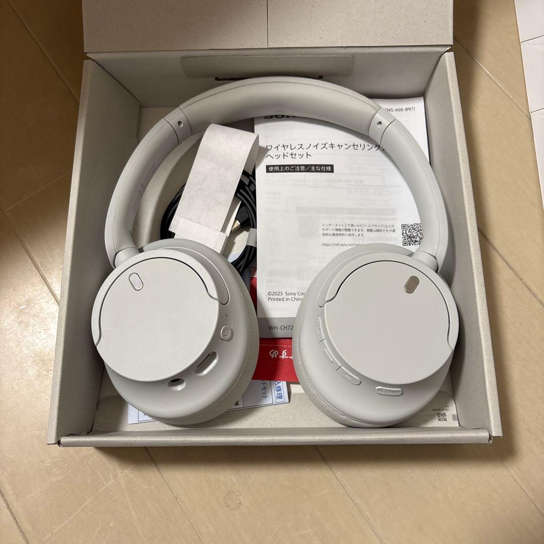 SONY WH-CH720N ホワイト ワイヤレスヘッドホン