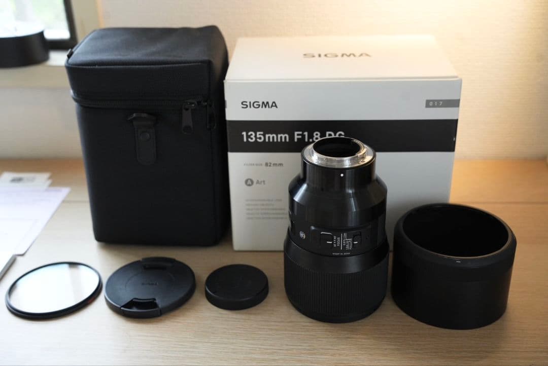 【美品】SIGMA 135mm F1.8 Eマウント フィルター付