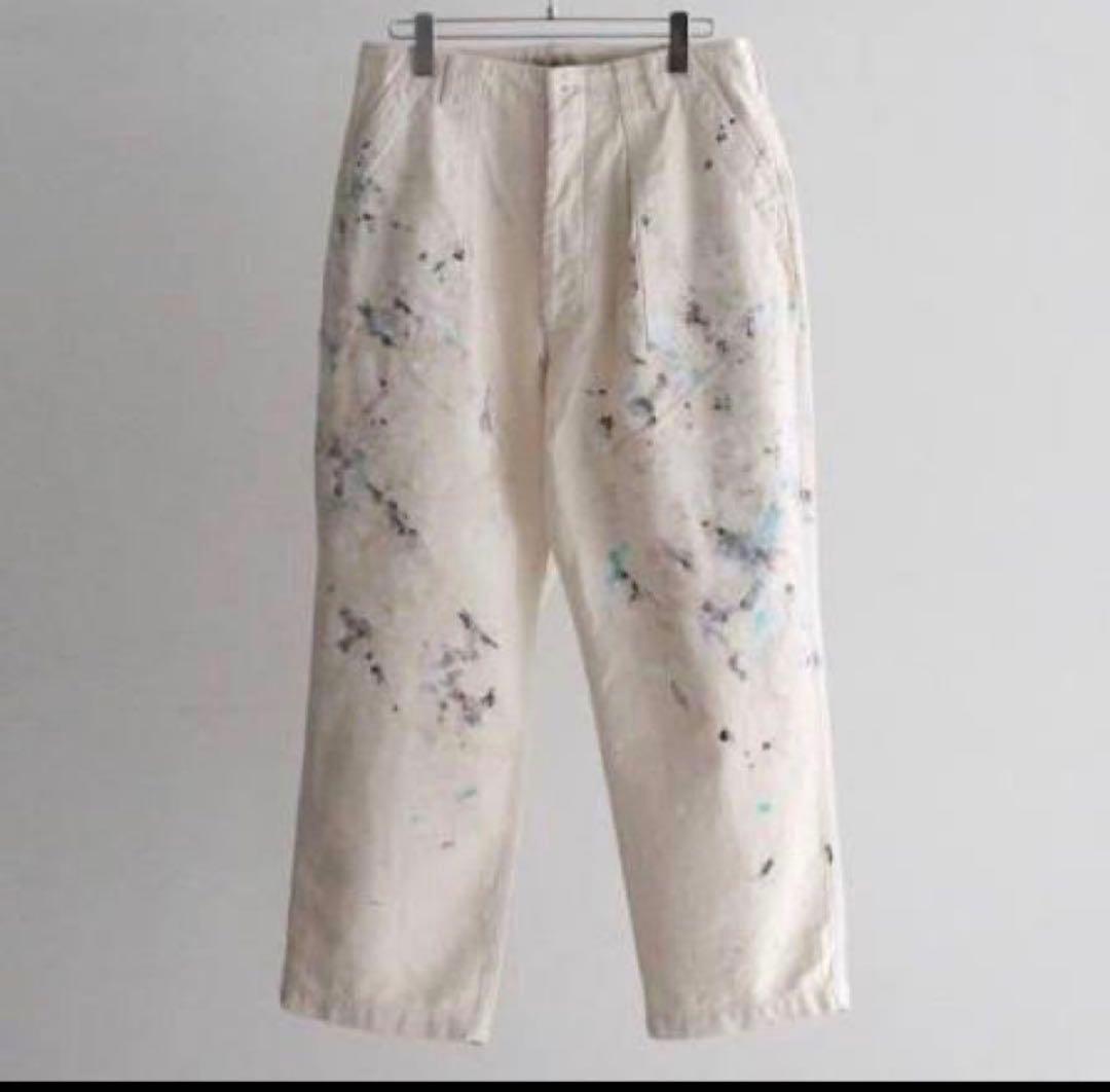 パンツ herill Backsatin splash Utilitypants