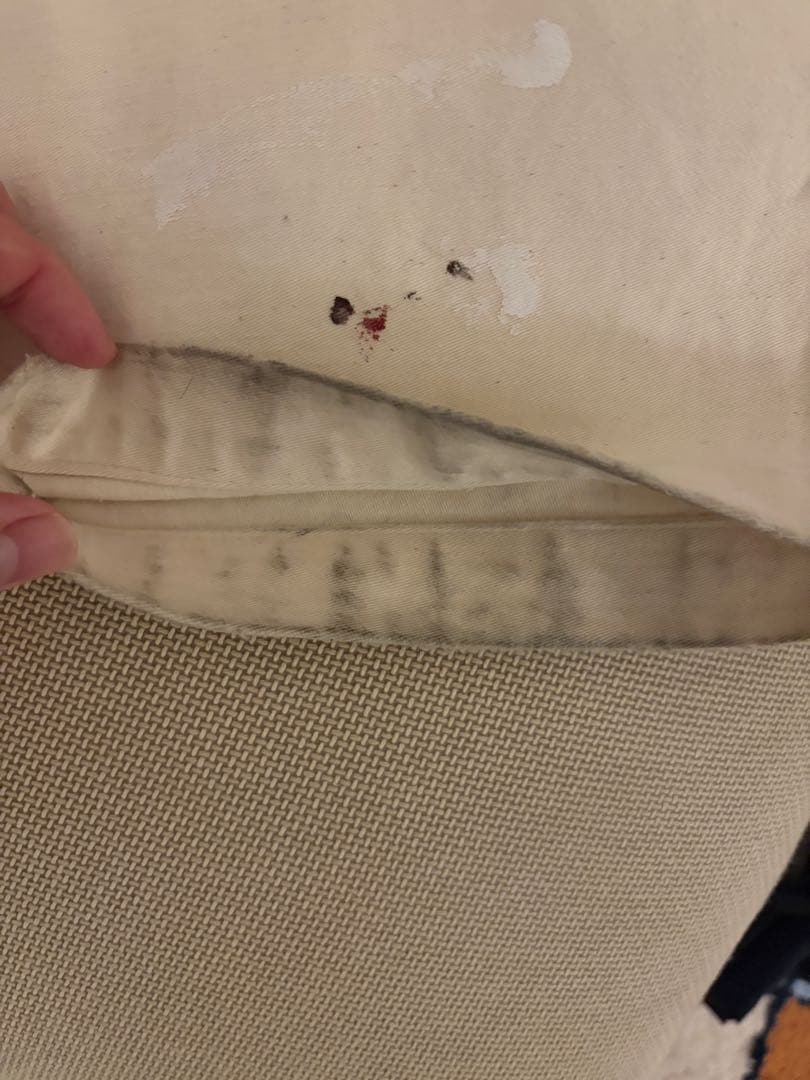 パンツ herill Backsatin splash Utilitypants