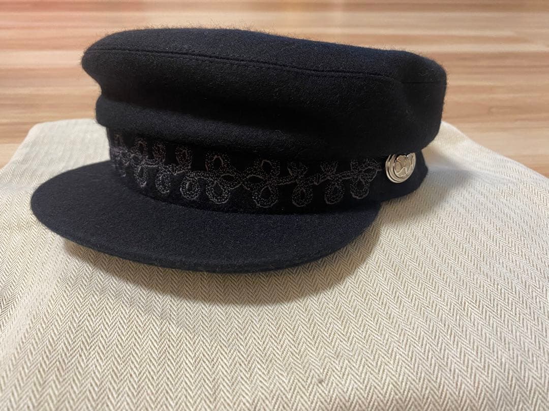 【新品未使用】エルメス　キャスケット　黒　帽子　58 hermes