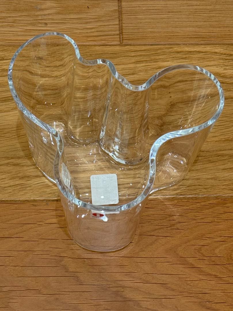 （イッタラ）アルヴァ・アアルトベース 120mm クリア　花瓶