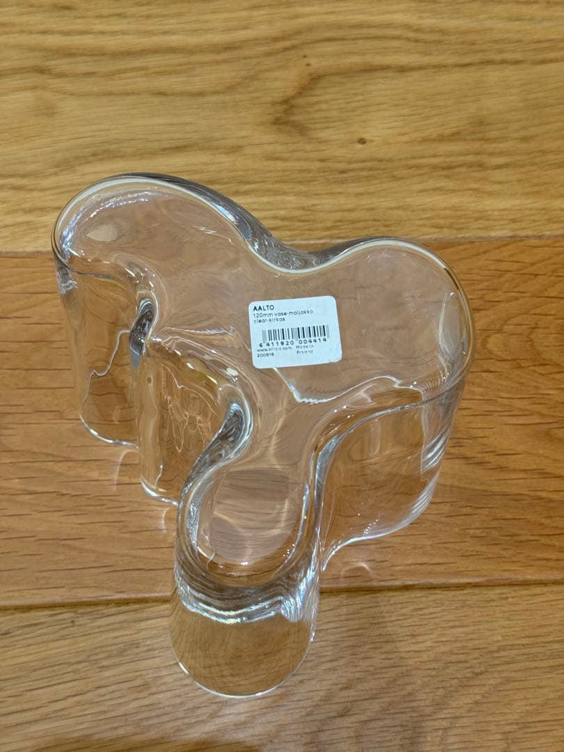 （イッタラ）アルヴァ・アアルトベース 120mm クリア　花瓶