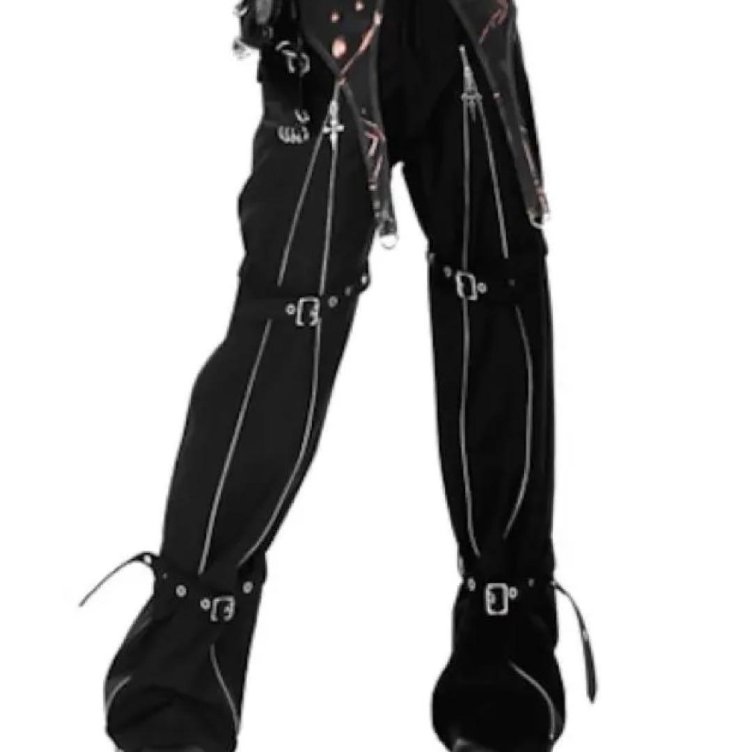 YUBABY QOOZA zip pants 地雷系 パンク