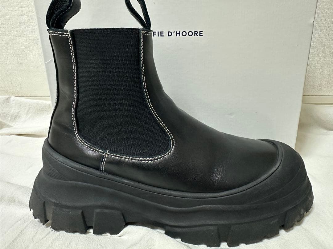 SOFIE D'HOORE レザー サイドゴアブーツ