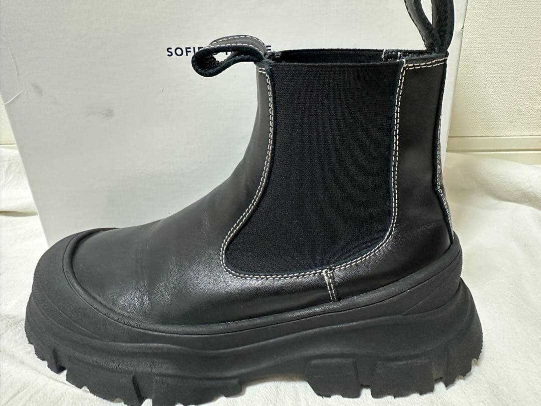 SOFIE D'HOORE レザー サイドゴアブーツ