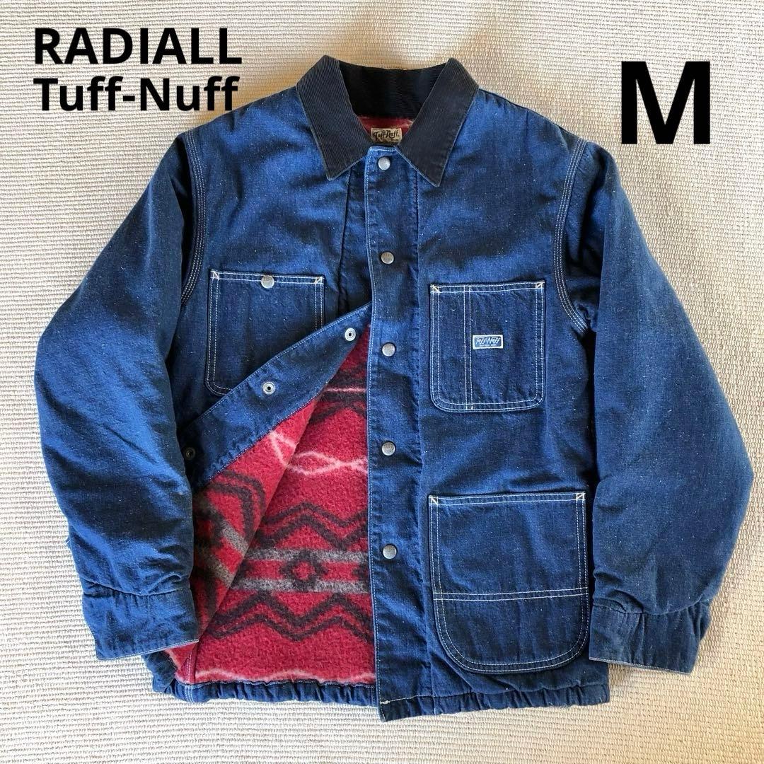 日本製 RADIALL ラディアル デニムカバーオール 裏地ブランケット M
