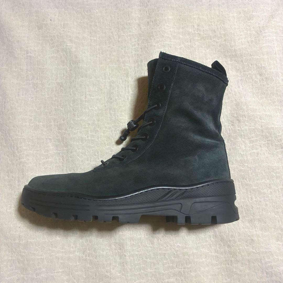 yeezy season 6 suede combat boot ブラック