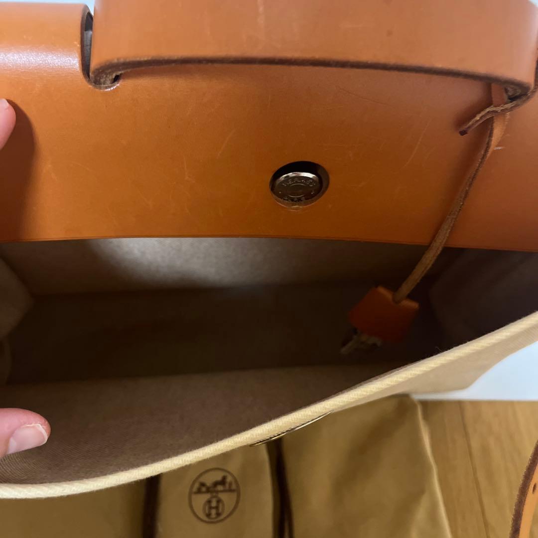 【値下げ中】美品　刻印ありHERMES エルメス　エールバッグ　替えバッグ有
