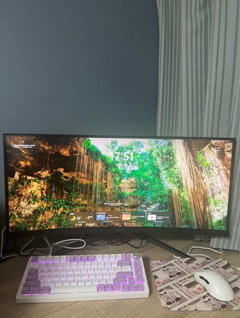 【安部井健生 専用】msi　29.5インチ　曲面ゲーミング液晶モニター