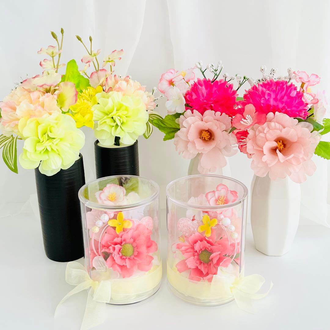 いいね不要様 オーダー 仏花 2対 ケース入り 仏花 一対 3月用、4月用O20