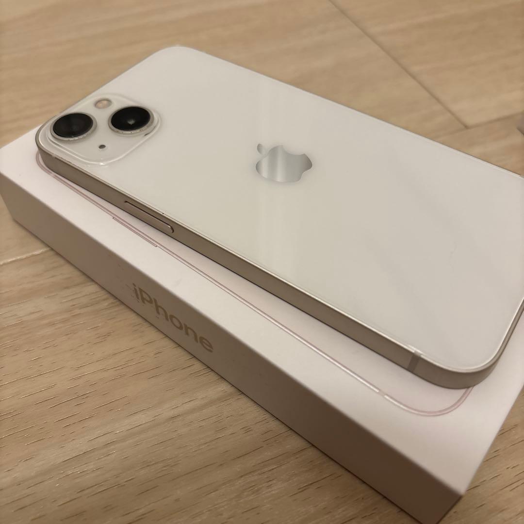 【美品】Apple iPhone 13 ホワイト 本体 白 iface