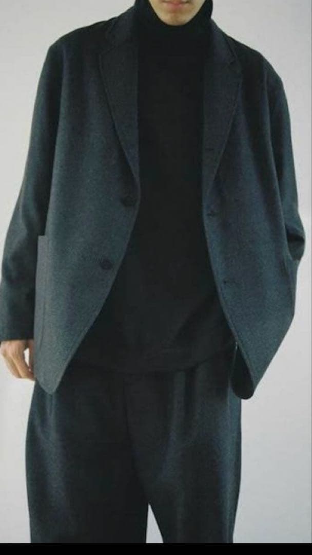 ジャケット・アウター lidnm LIDNM WOOL MILLED IVY JACKET M