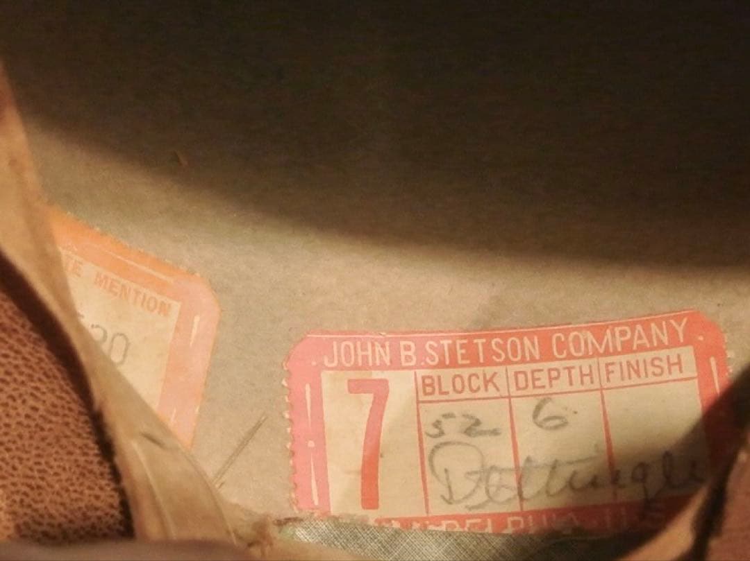 帽子 30s VINTAGE No.1 STETSON 7 56cm