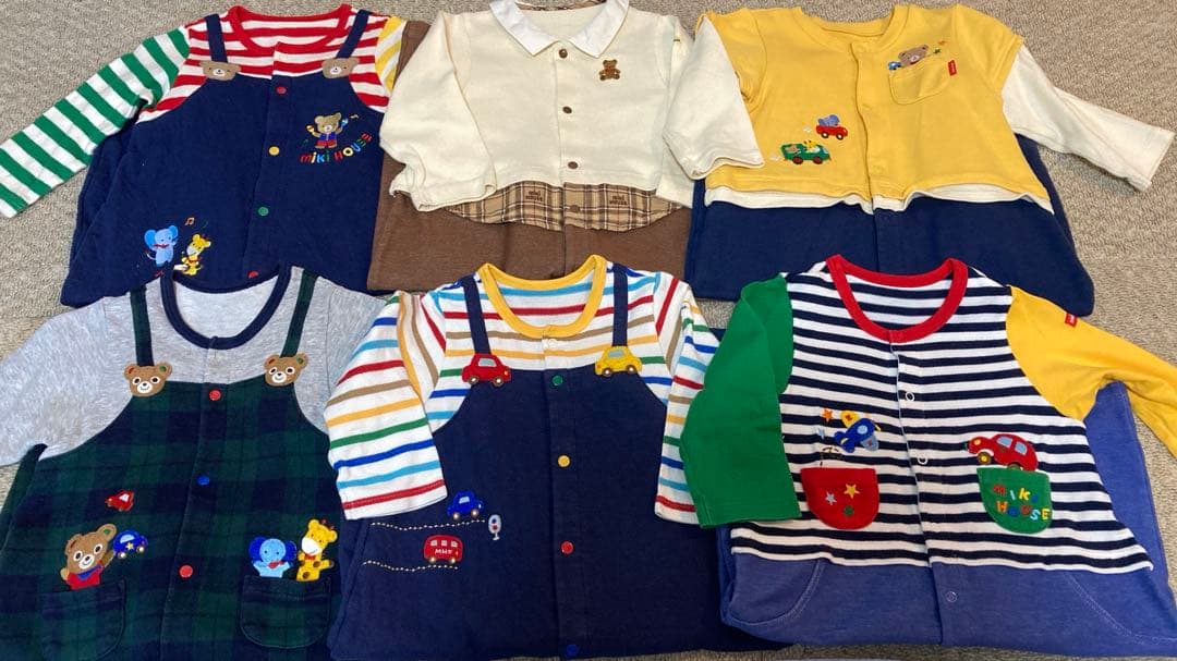 ミキハウス カバーオール、シューズ等 まとめ売り 80