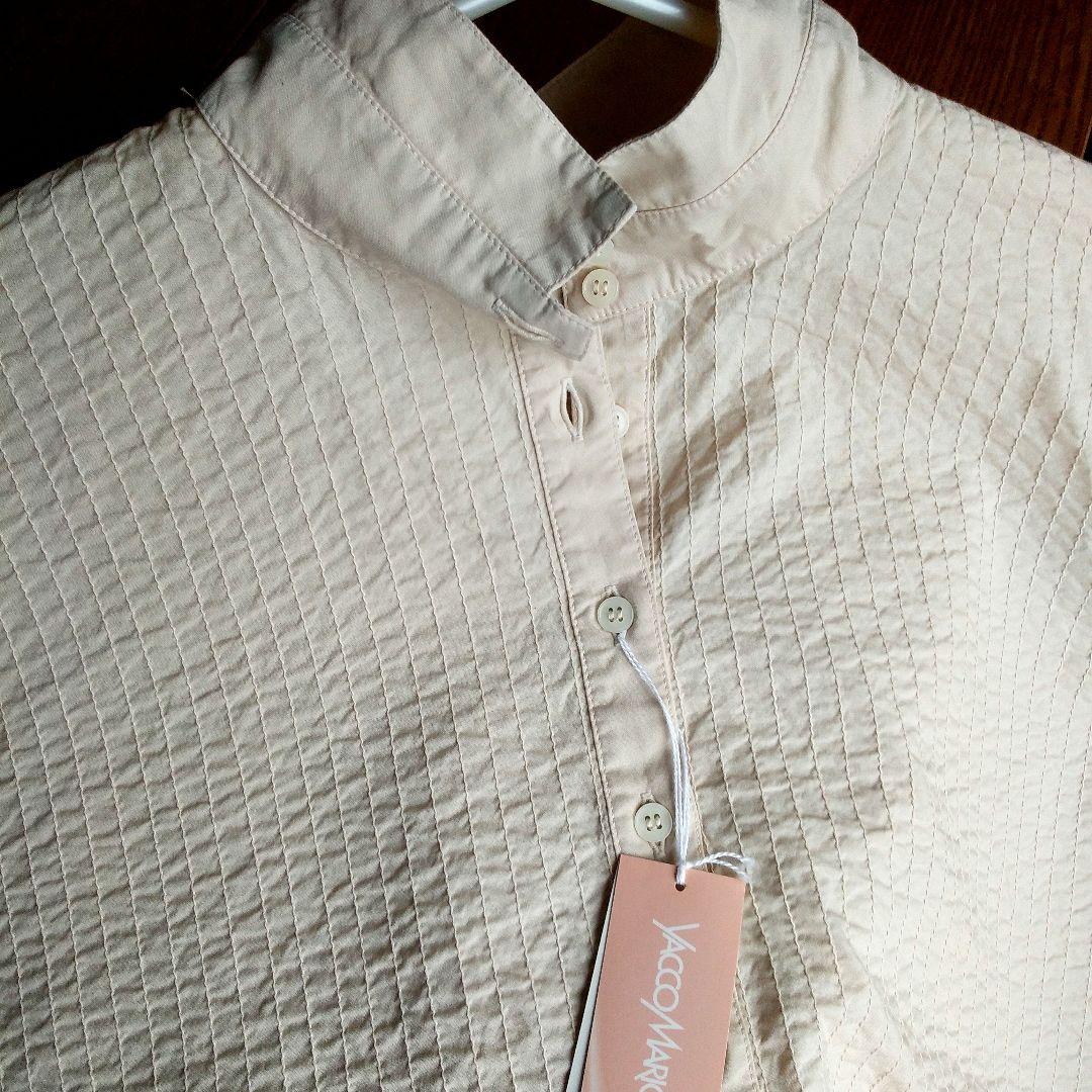 ばあさま専用YACCO MARICARD 生成色100%綿素材 五分袖チュニック