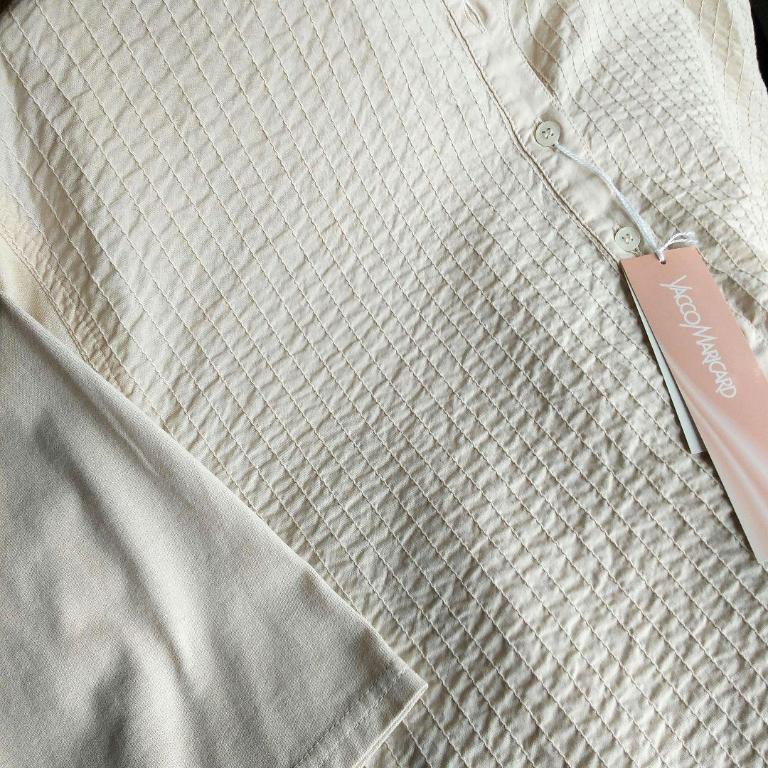 ばあさま専用YACCO MARICARD 生成色100%綿素材 五分袖チュニック