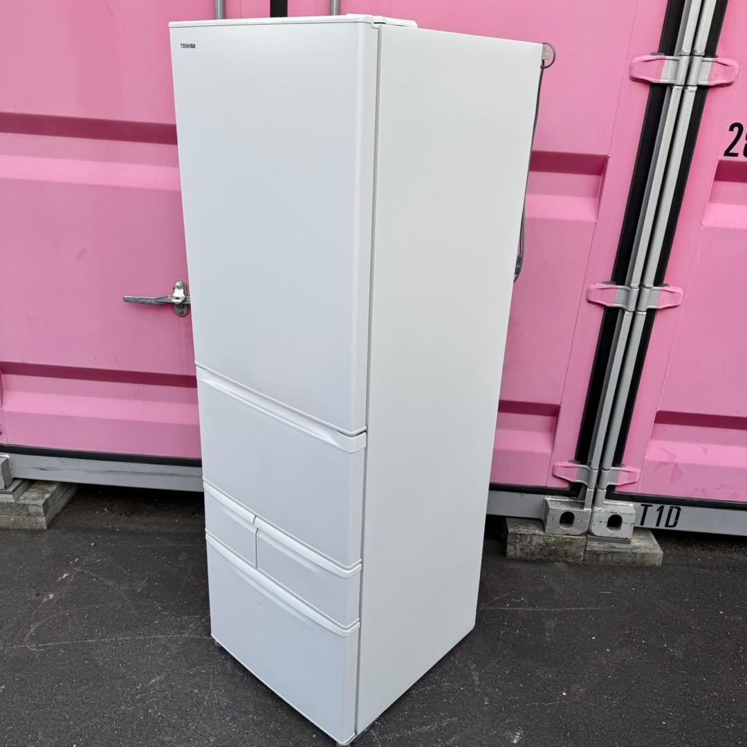 64⭐️2024年製★東芝　冷蔵庫　自動製氷　大型　5ドア　右開き　411L