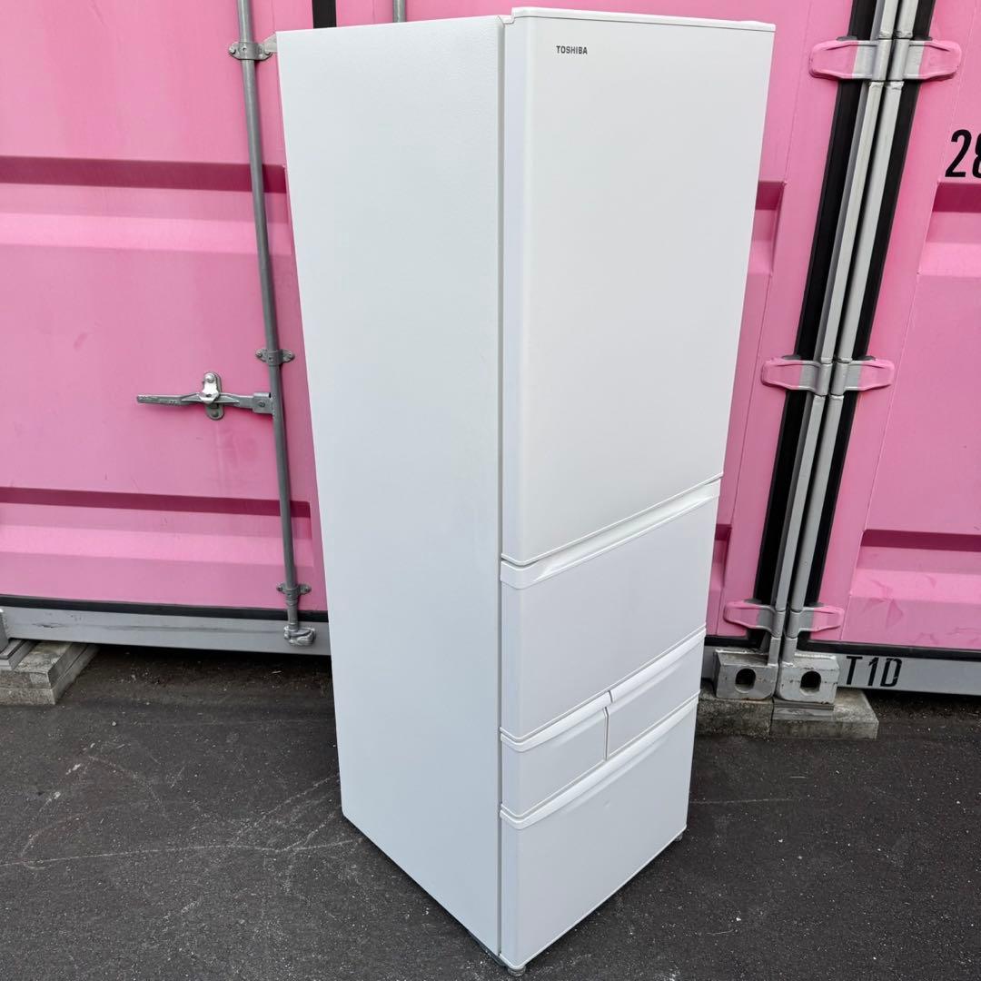 64⭐️2024年製★東芝　冷蔵庫　自動製氷　大型　5ドア　右開き　411L