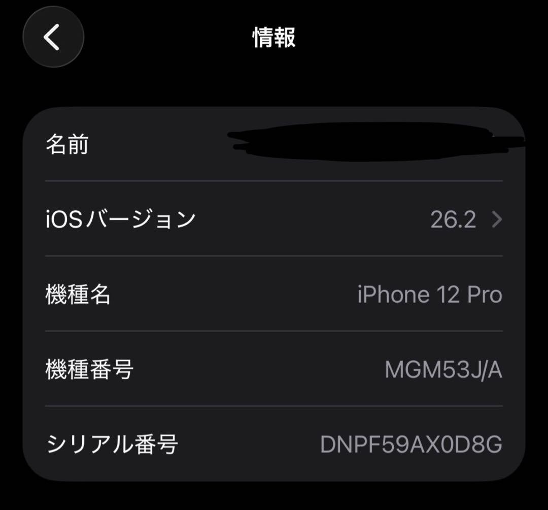 iPhone 12pro 128GB 本体
