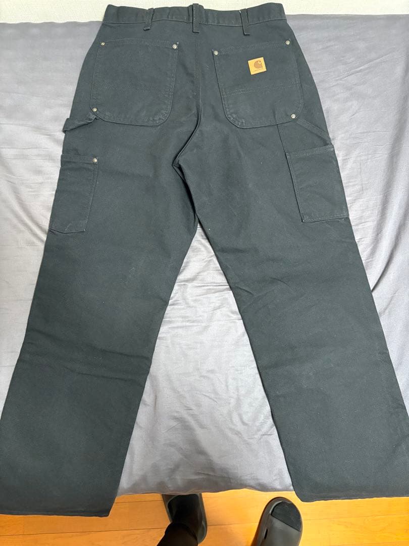 Carhartt ブラック ワークパンツ 32×30