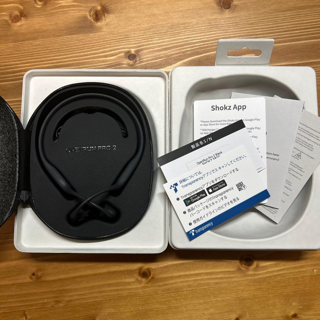 【美品】shockz OPENRUN PRO 2 骨伝導イヤホン