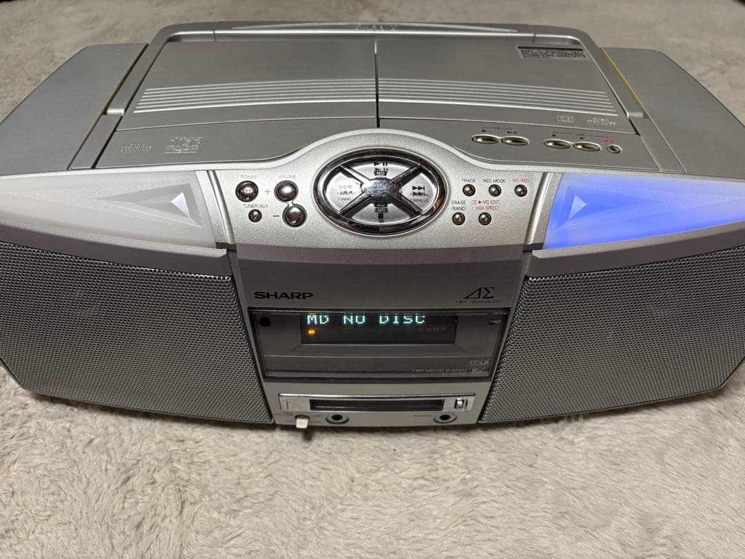 ※取説付き　シャープ　CDMDカセット　プレーヤー　SD-FX100動作確認済