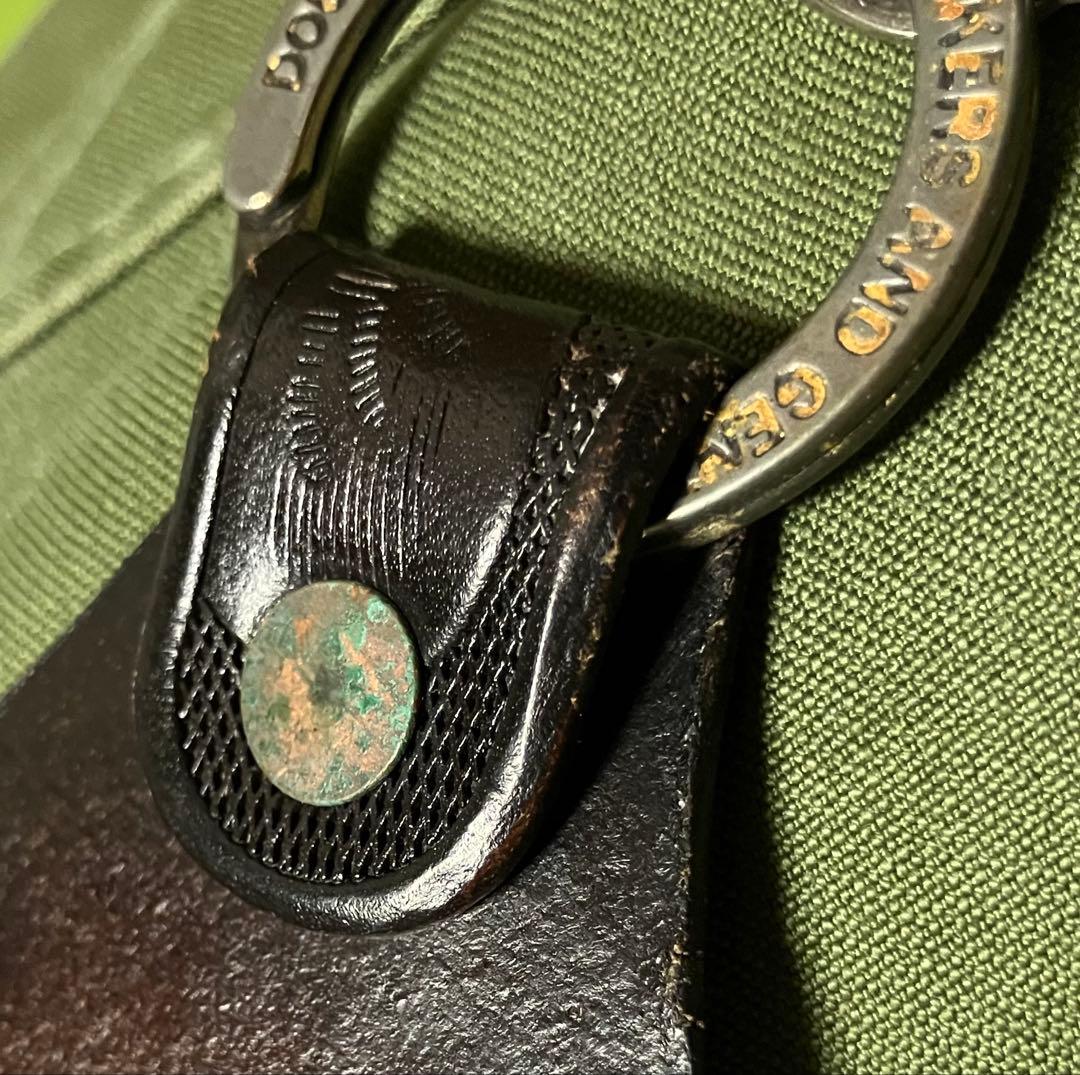 【美品】RRL レザー キーホルダー/キーリング コンチョ カービング ツールド