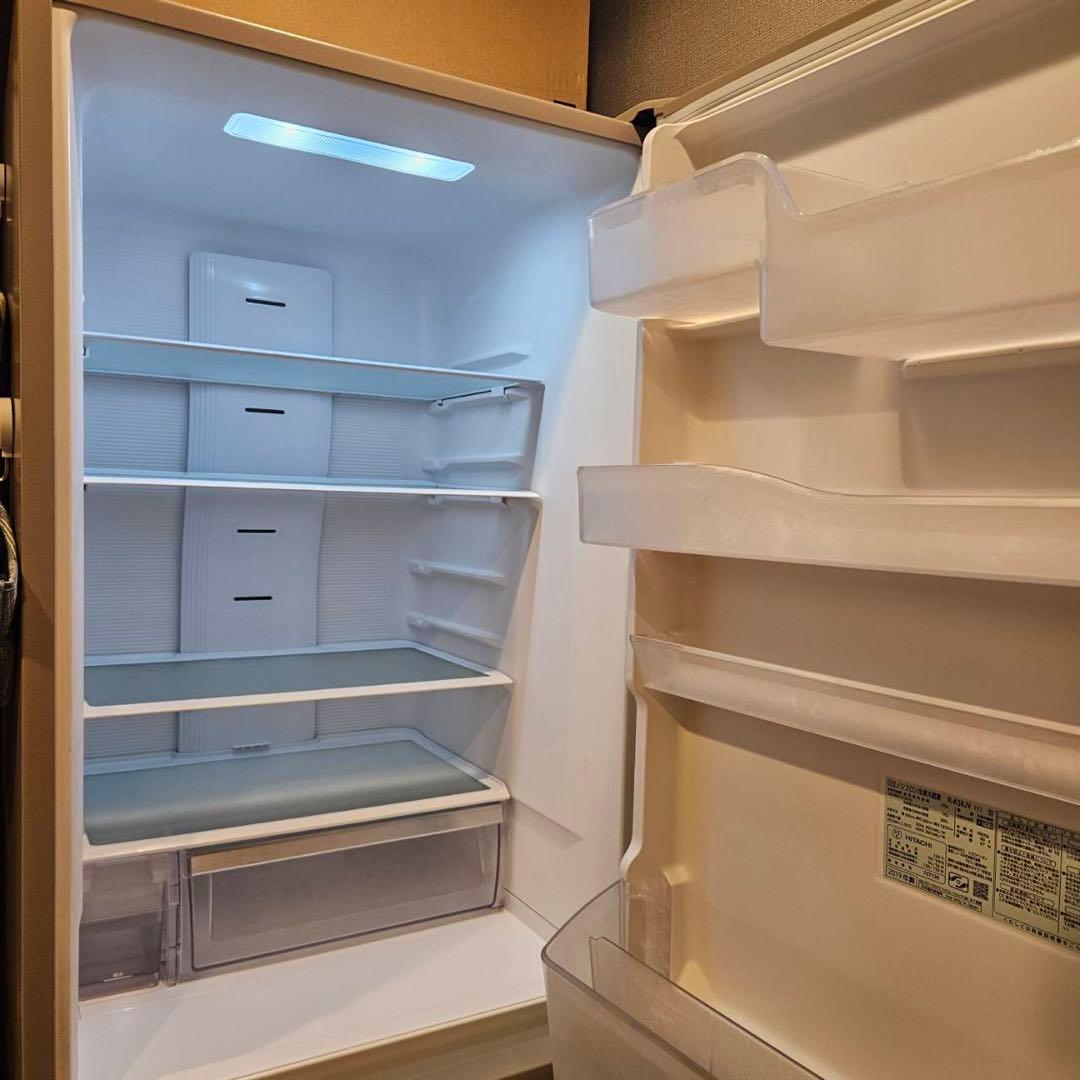 【美品】HITACHI 3ドア冷蔵庫375L✨2027年1月までの保証付