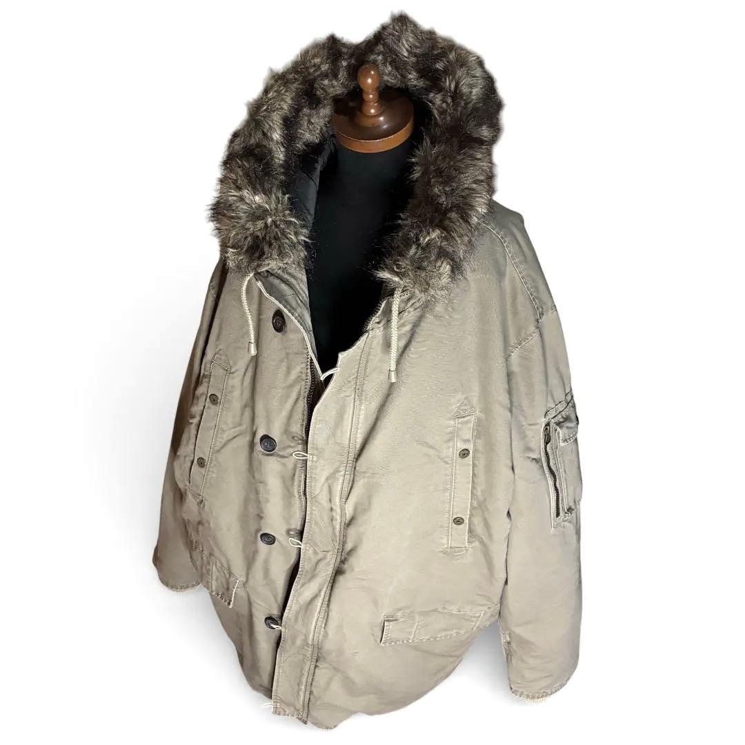 美品 OLD GAP ミリタリーコート ボアライナー Y2K ビッグサイズ