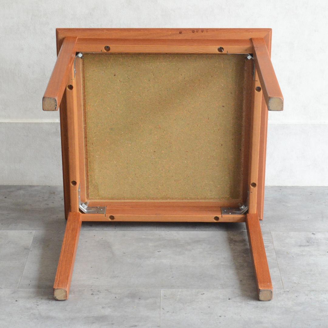 Ran　デンマーク タイルトップ チーク サイドテーブル 北欧家具