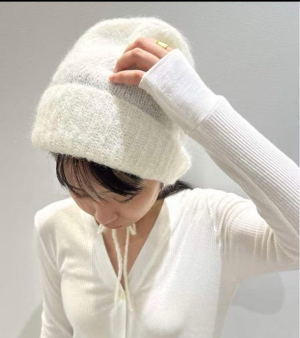 EDIT. FOR LULU アルパカMIXニットキャップ