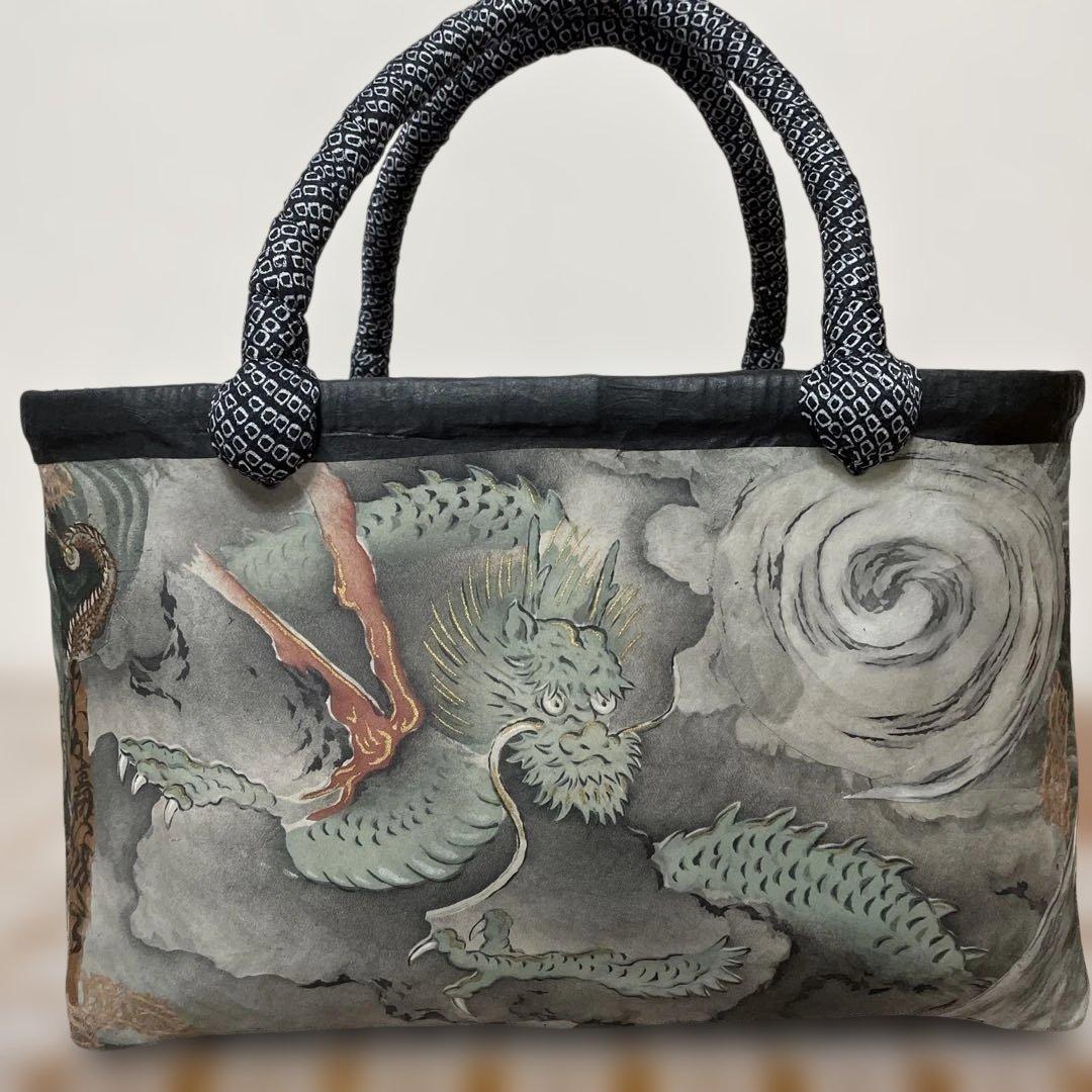 一閑張りバッグ13龍　Ｊohn Smith