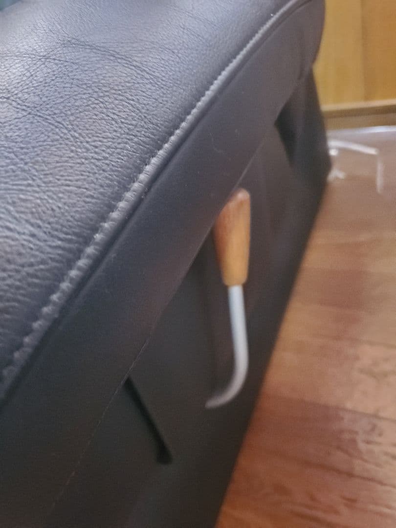 カリモク ZU4219 本革 リクライニングソファー　左右セット　②