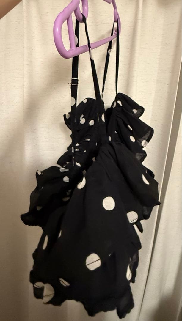 crinkle crinkle crinkle ドットフリルキャミ