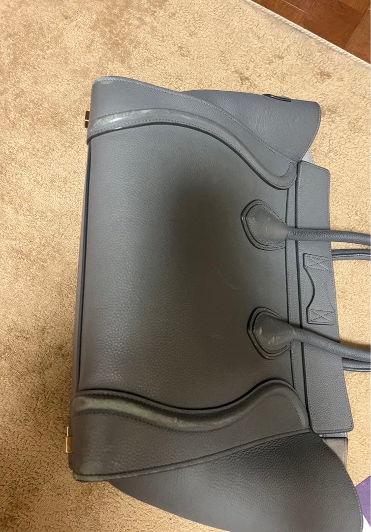 も*み様 セリーヌ　CELINE 新ロゴ　ラゲージ　ミニ　ショッパー　グレー　ト