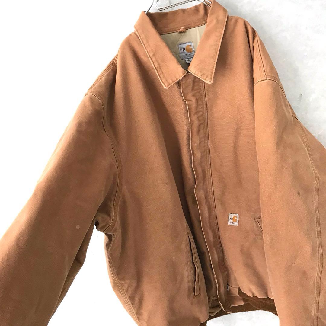 USA製 ｃａｒｈａｒｔｔ フレームレジスタントダックジャケット 4ＸＬ