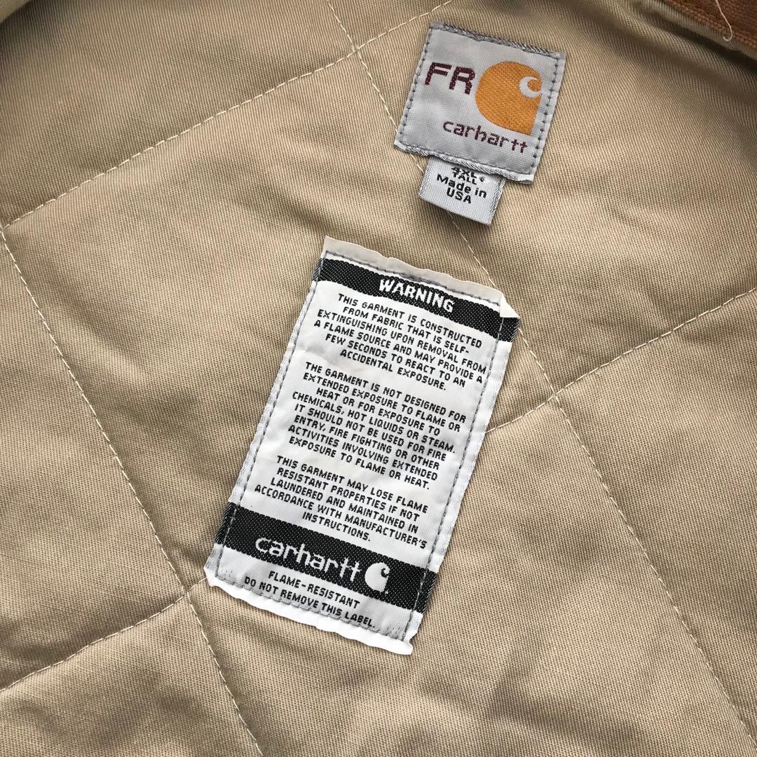 USA製 ｃａｒｈａｒｔｔ フレームレジスタントダックジャケット 4ＸＬ