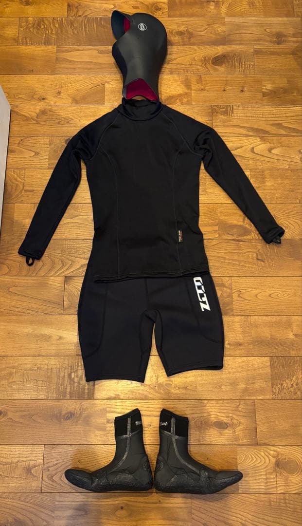 【冬本番4点セット】お買い得⭐︎インナー　ブーツ　ヘッドキャップ　　レディース