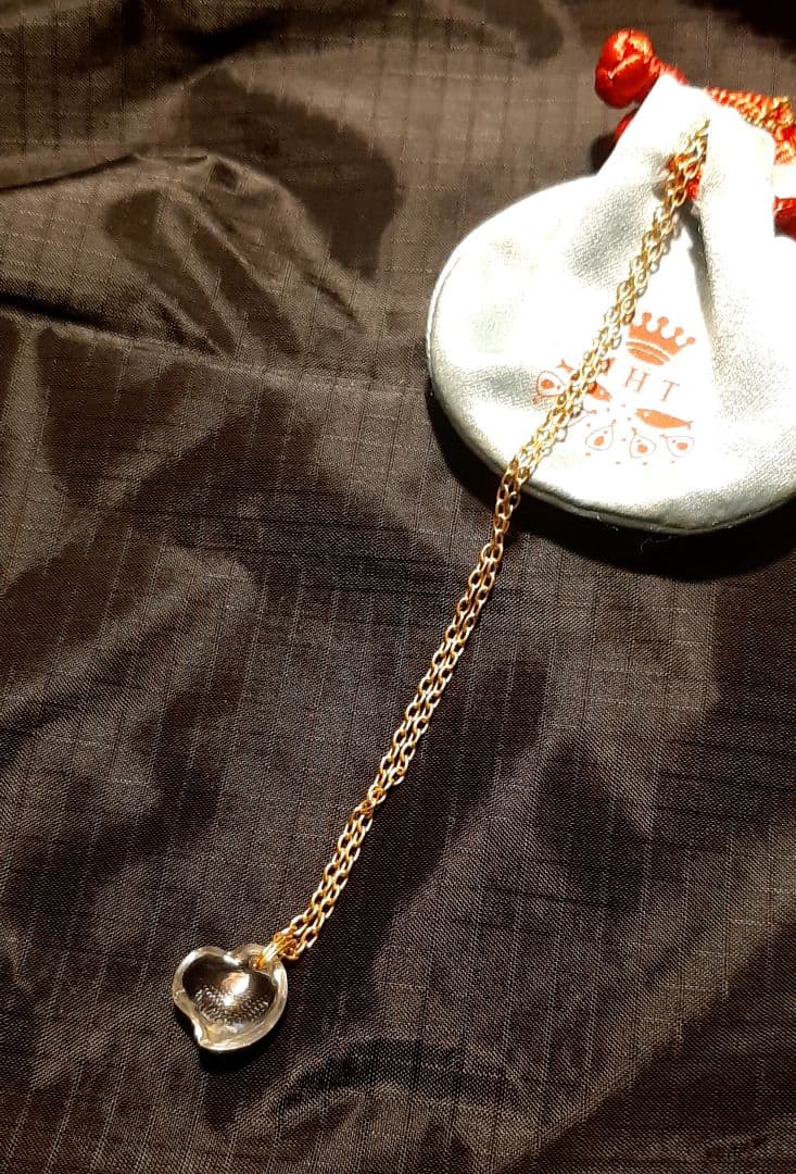 マリーエレーヌドゥタイヤック グリーンクオーツ ハートチャーム