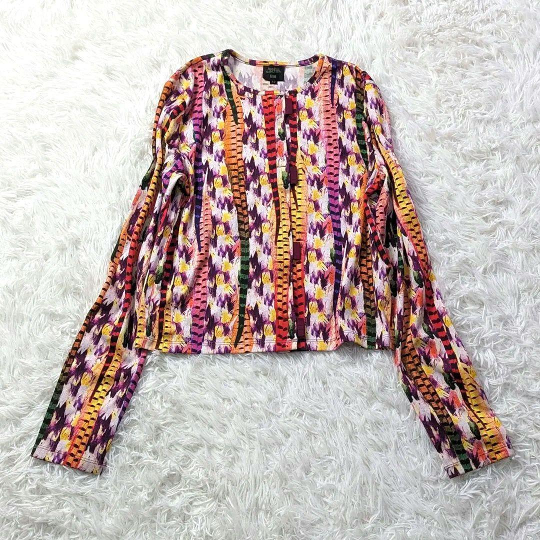 美品 ジャンポールゴルチエ 総柄 カットソー デザイン ブラウス 40