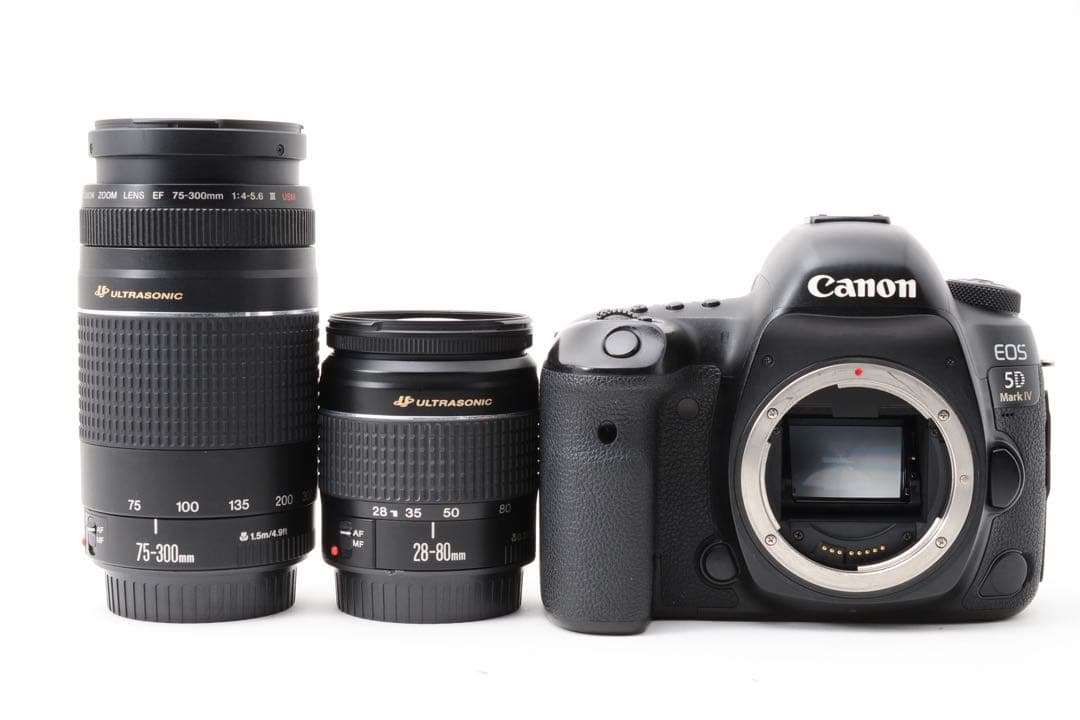 高画質/保証付/Canon EOS 5D Mark IV標準&望遠レンズセット