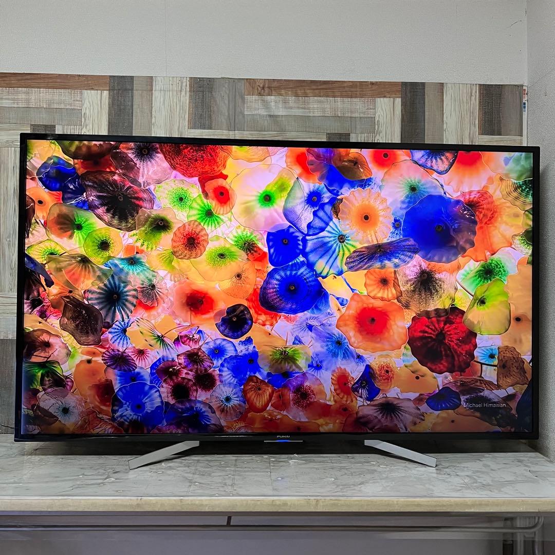 全国送料込❣️量子ドットフナイ65型4KWチューナー1TBHDD内蔵Android