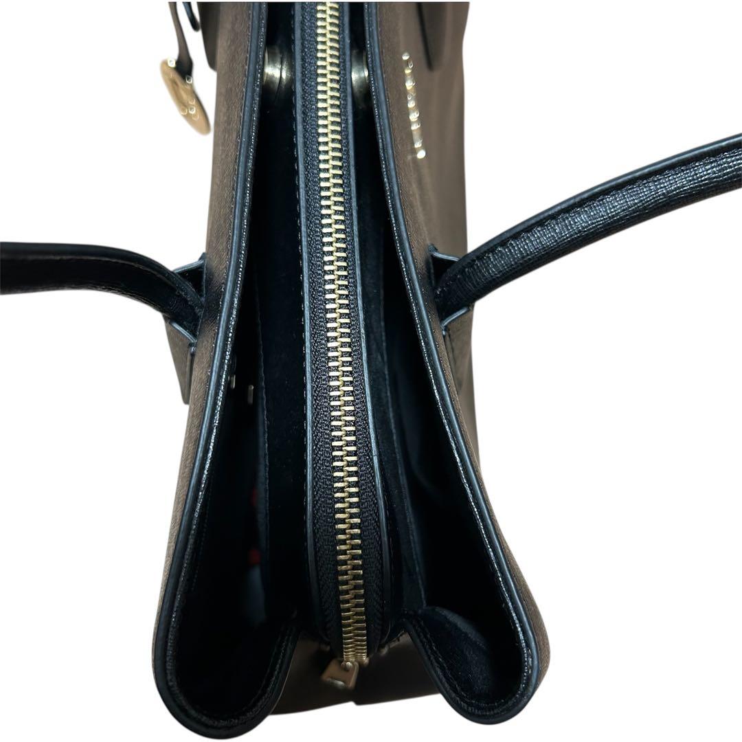 【美品】FURLA テッサ トートバッグ A4 ビジネス スカーフ付き