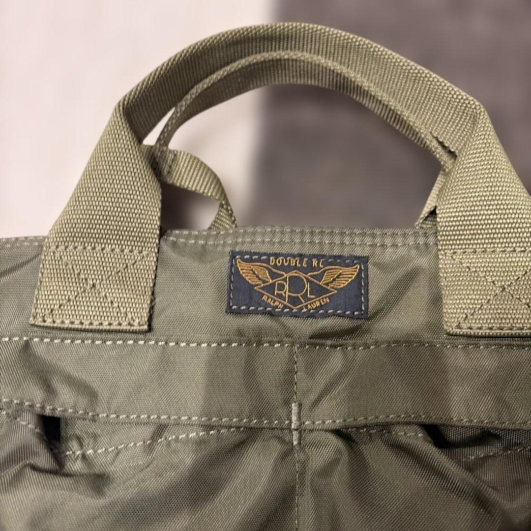 RRL アメリカ軍クラシックナイロンミリタリーバッグ（ダブルウイングロゴ）