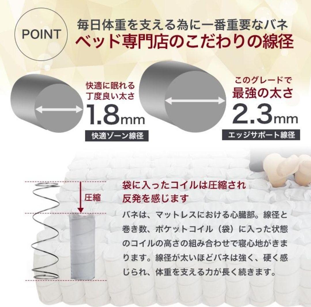 セミダブル ポケットコイルマットレス