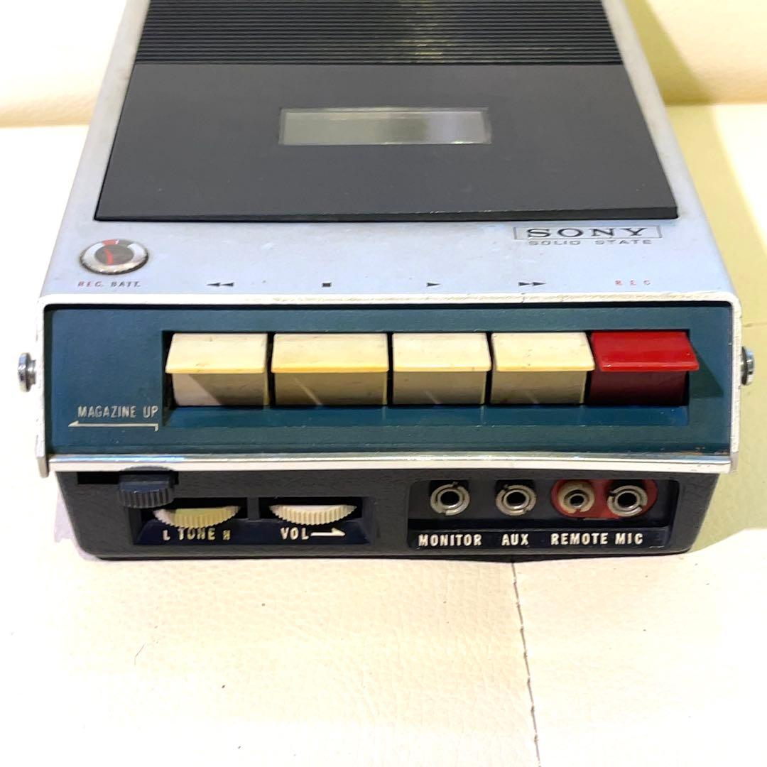 【ジャンク品】SONY TC-100 カセットレコーダー+マイク